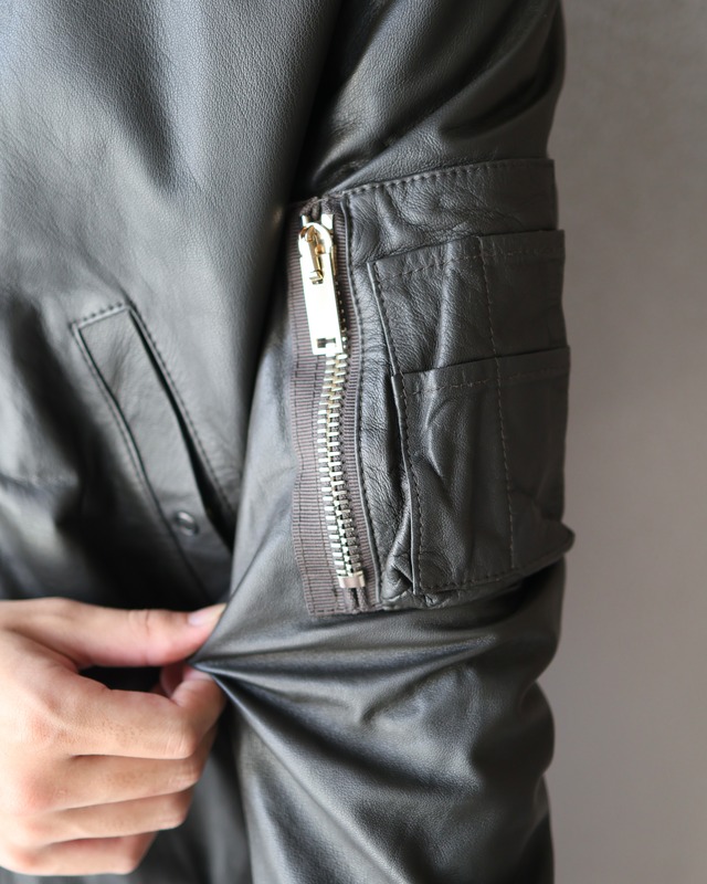 【PaulSmith】Leather Bomber Jacket