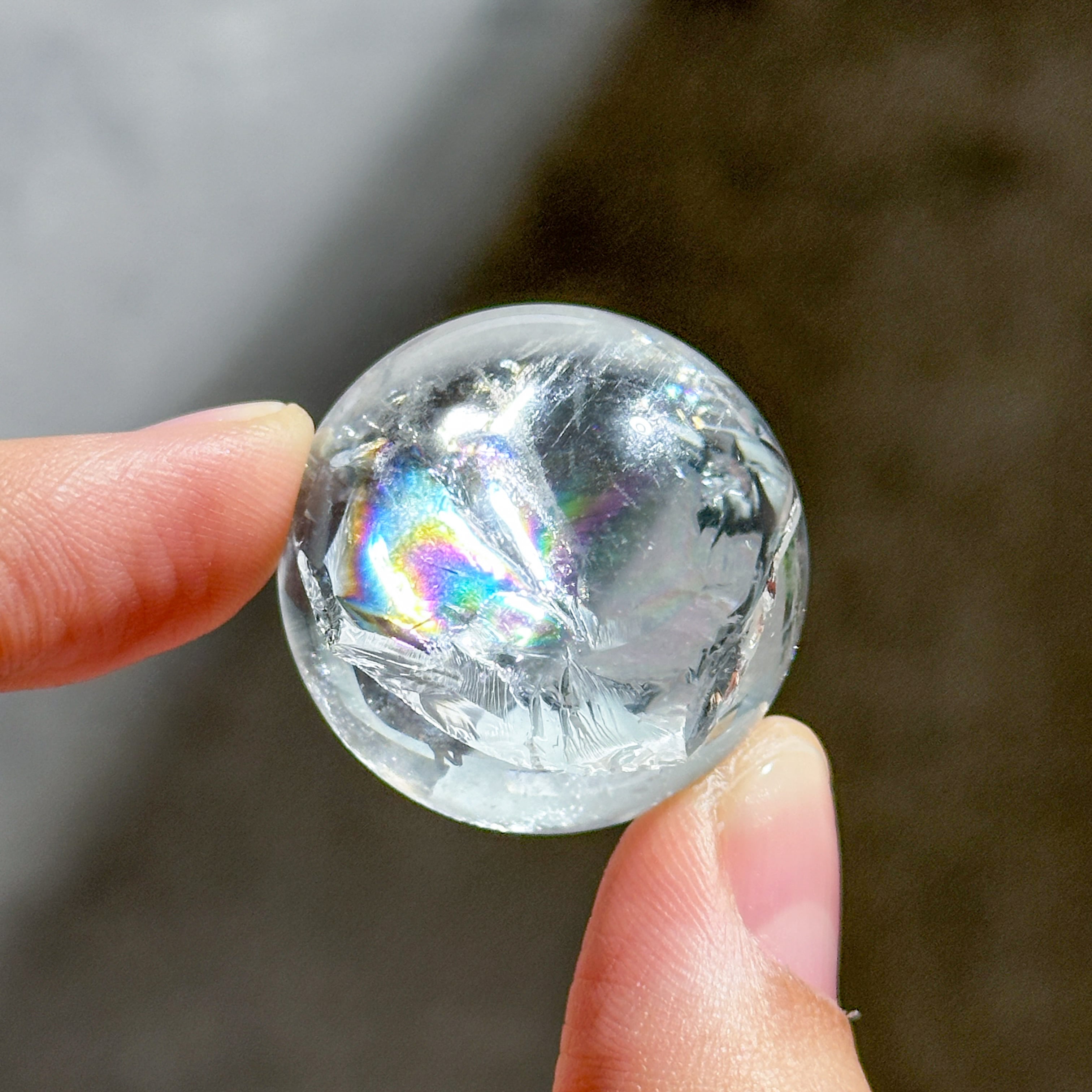 大玉！天然石 美麗高品質 特大モリオンスフィア 大玉A 約31cm 山東省産