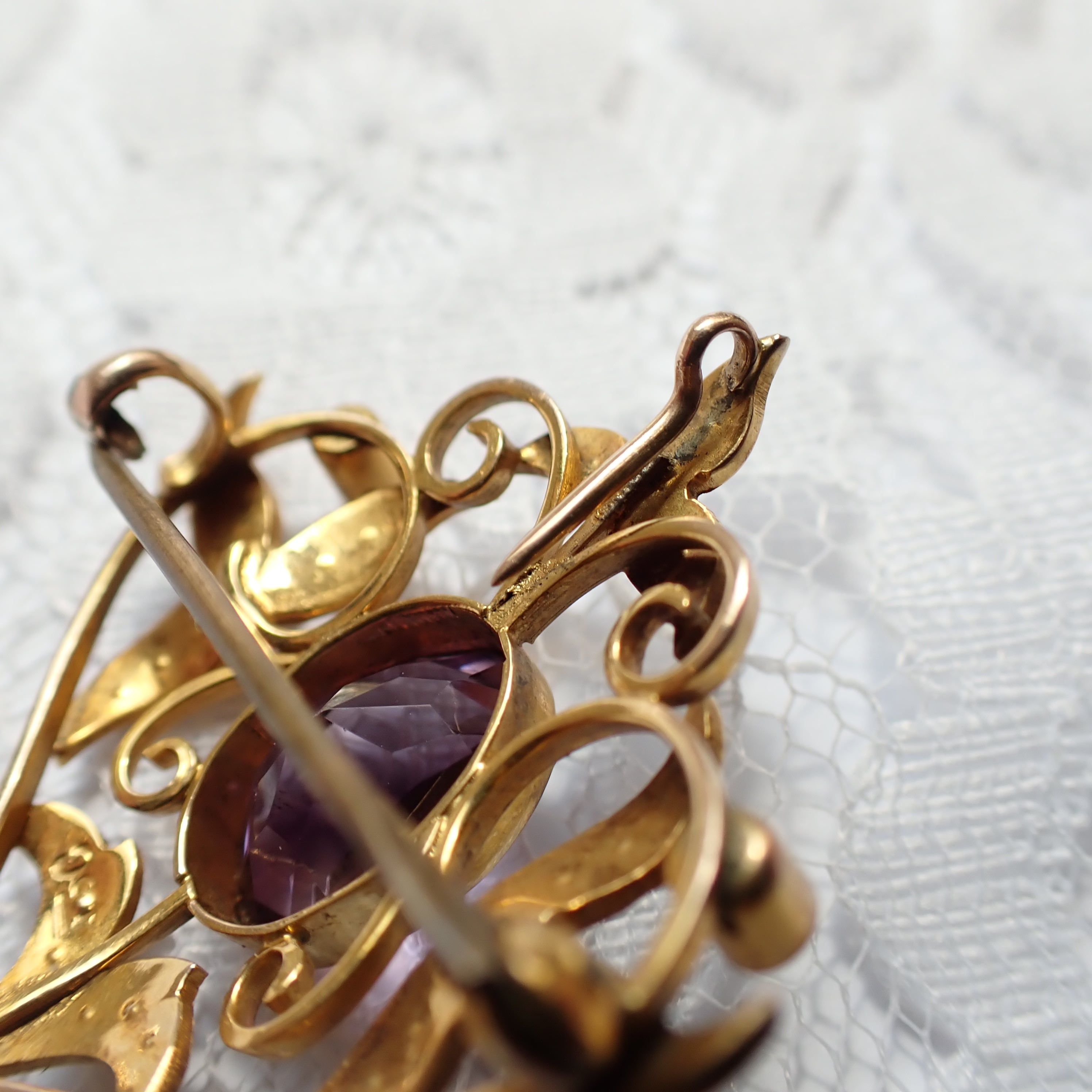 DP00112 イギリス アンティーク アールヌーボー デザイン 2way