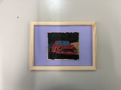 【レザーアート】車