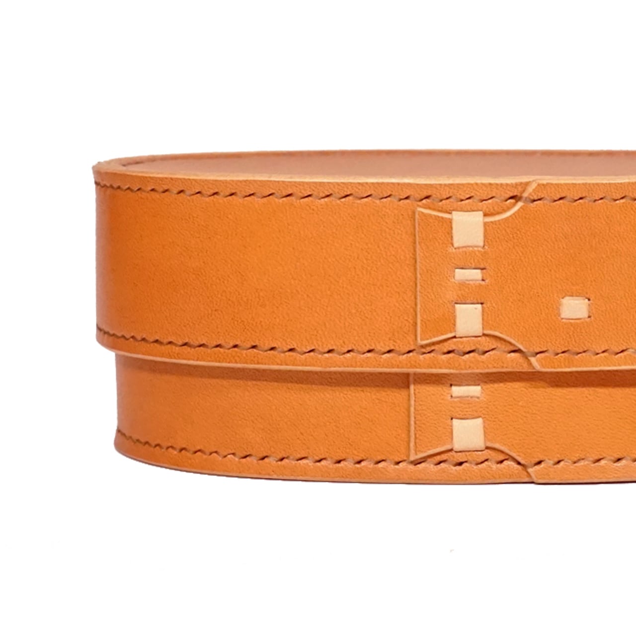 小判箱 牛革柿渋染 ( 受注生産 ) | lore + needles / ロー・アンド