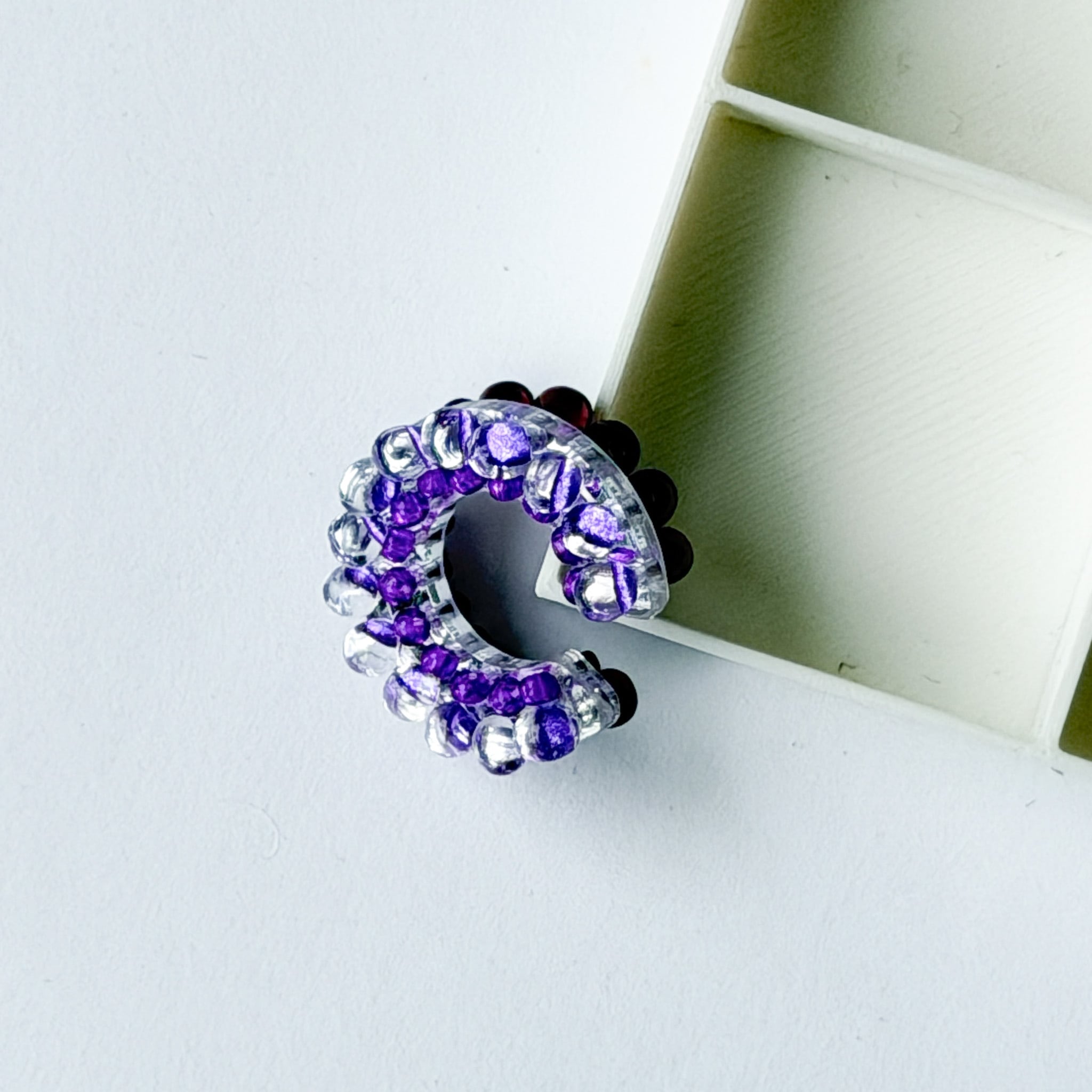 puzzle ring ear cuff 'bicolor' [11]