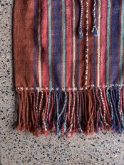 Karen／Woven fabric bag（brown）