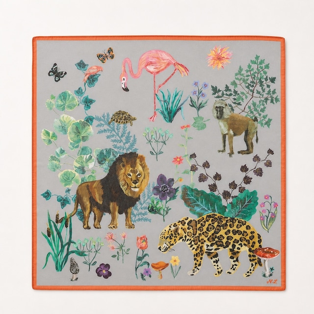 【 Nathalie Lete 】 Handkerchief "ハンカチ" / Jungle