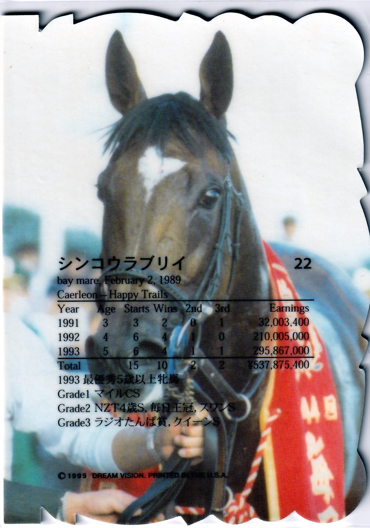 シンコウラブリイ(ダイカットセルダム)「The Victory 1999」No.22 | Pay ID