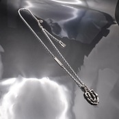 OPEN HORSESHOE #1 with GODSIZE® I.D. TAG NECKLACE / オープンホースシュー #1 ゴッドサイズ® I.D.タグネックレス