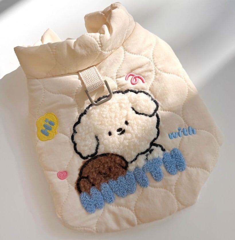 予約【hi with】Hi with Vest Jacket (Cream)