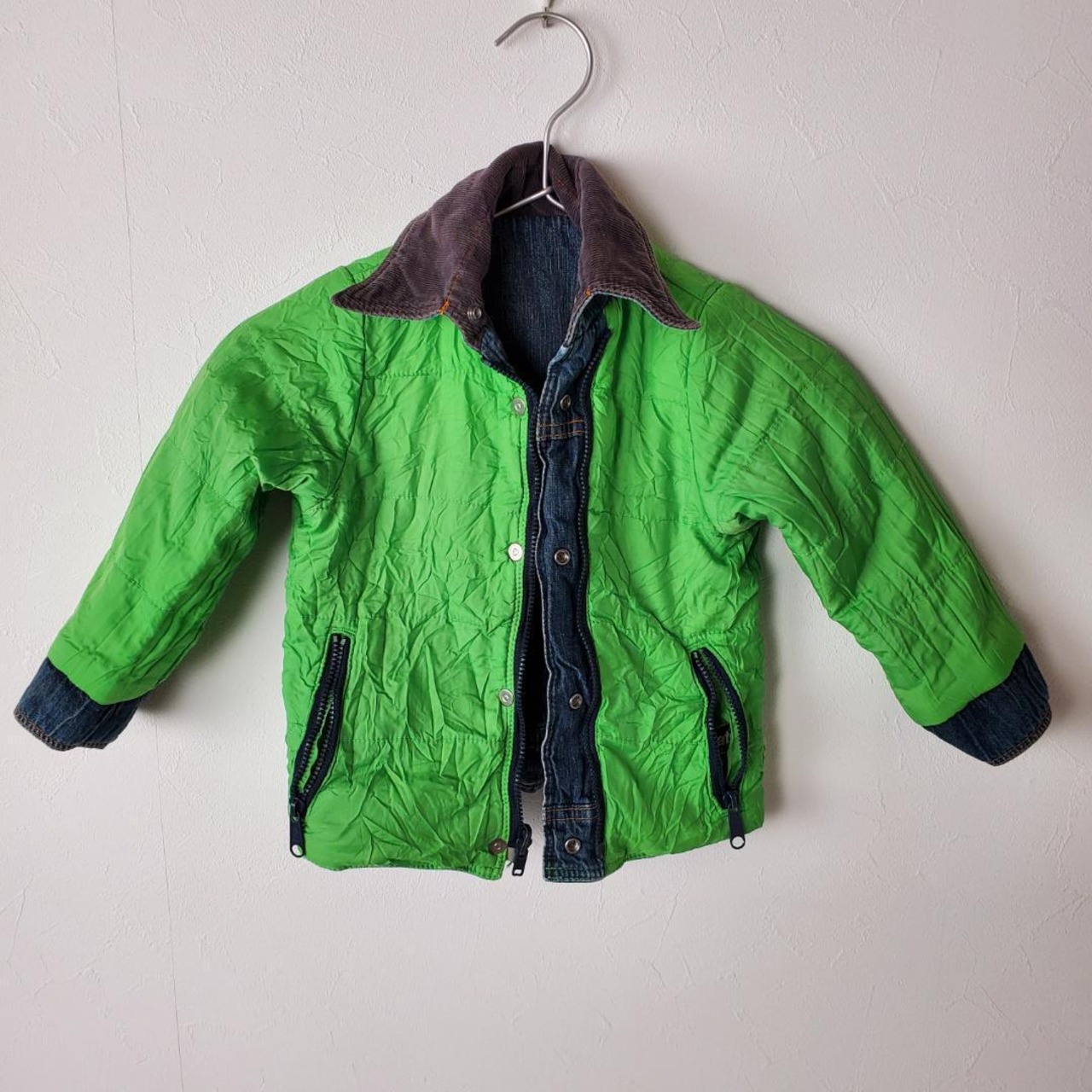 【USED】リバーシブルGジャン　内ダウン　冬アウター　お出かけ