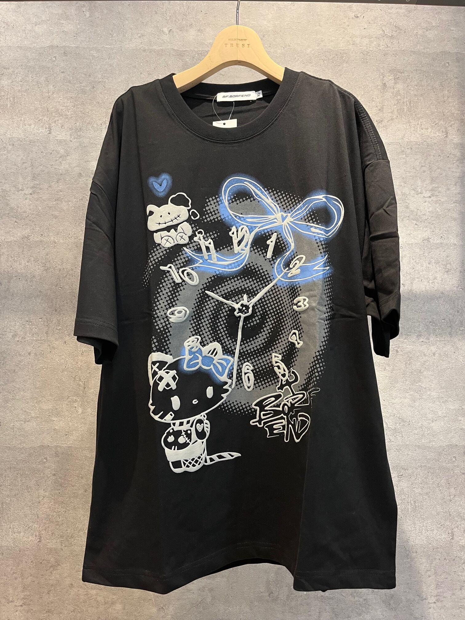 【ブラック】キャラprint tee