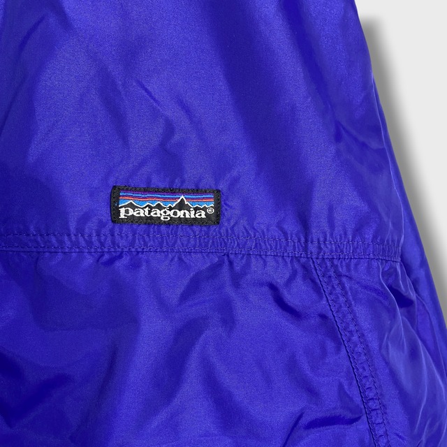 90s patagonia シェルドシンチラジャケット　Rマーク　ブルー系　S
