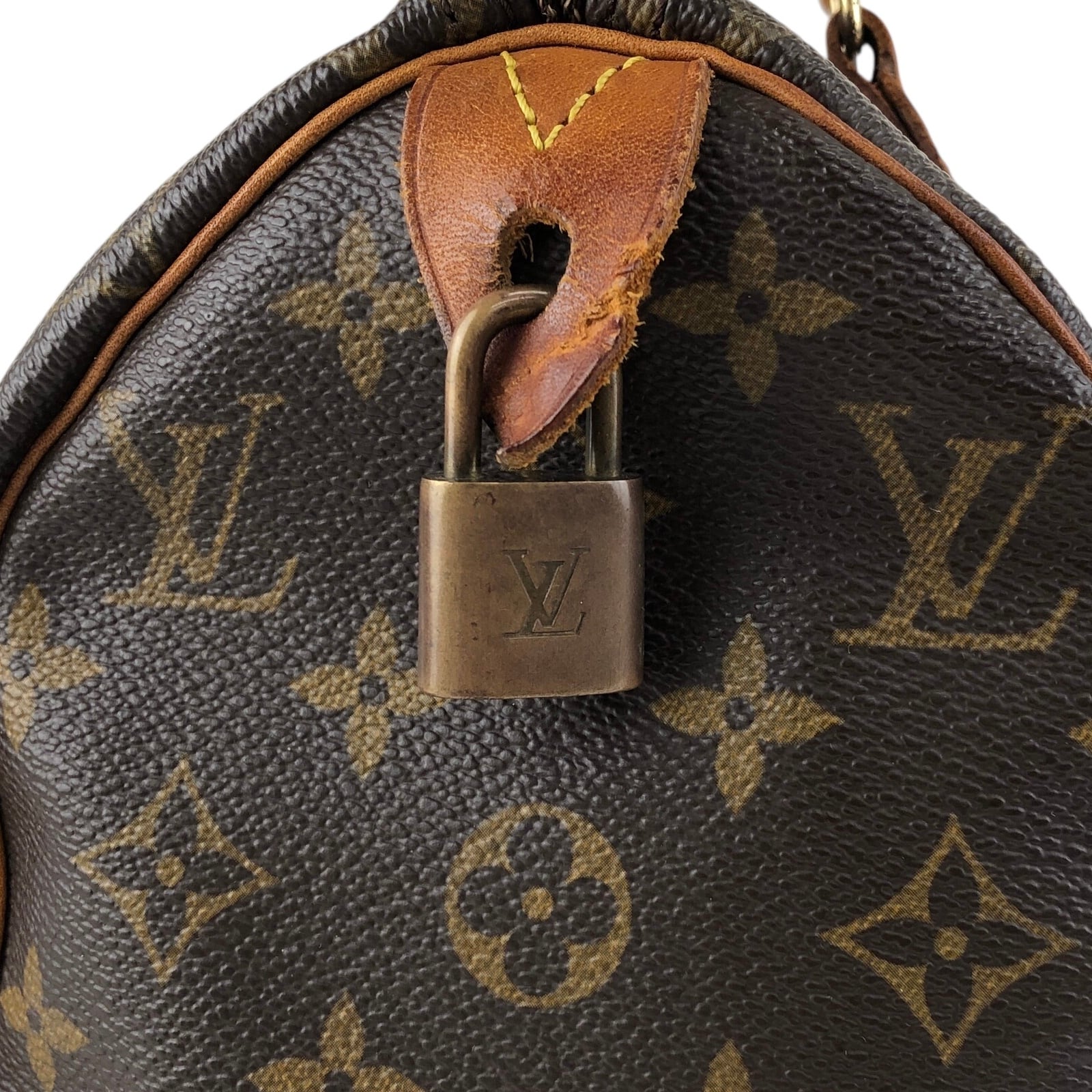 LOUIS VUITTON ルイヴィトン モノグラム ハンドバッグ ブラウン PVC