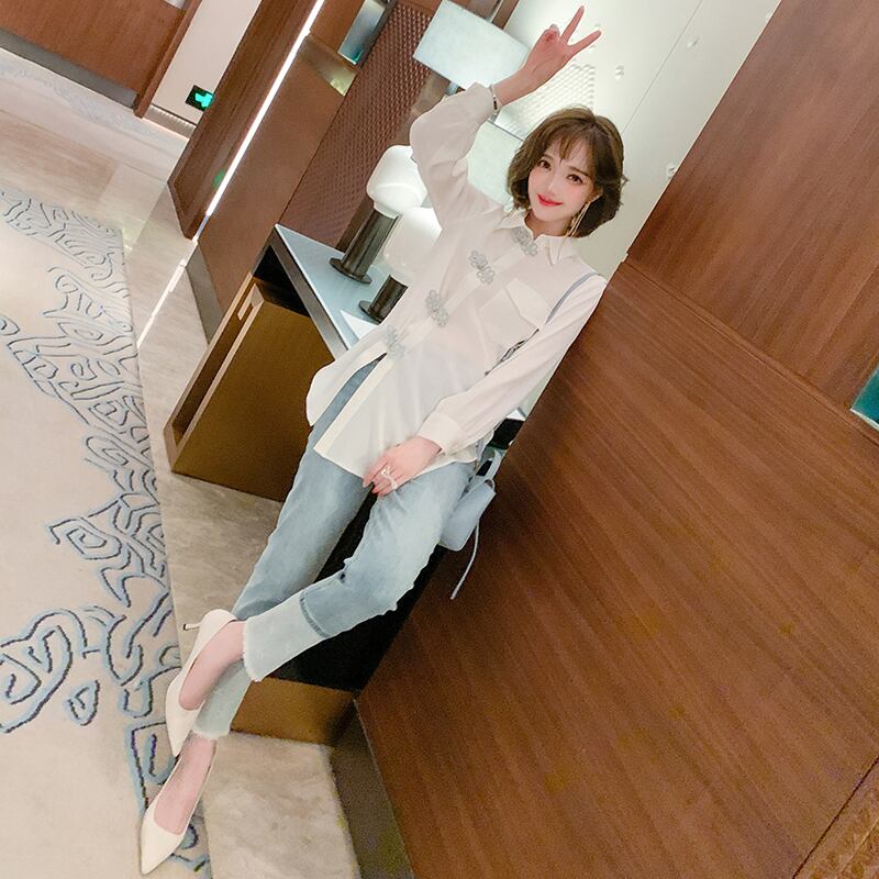 ハイウェスト薄手カラージーンズ スプリングサマー 春物 夏物 MIUCO14961834929