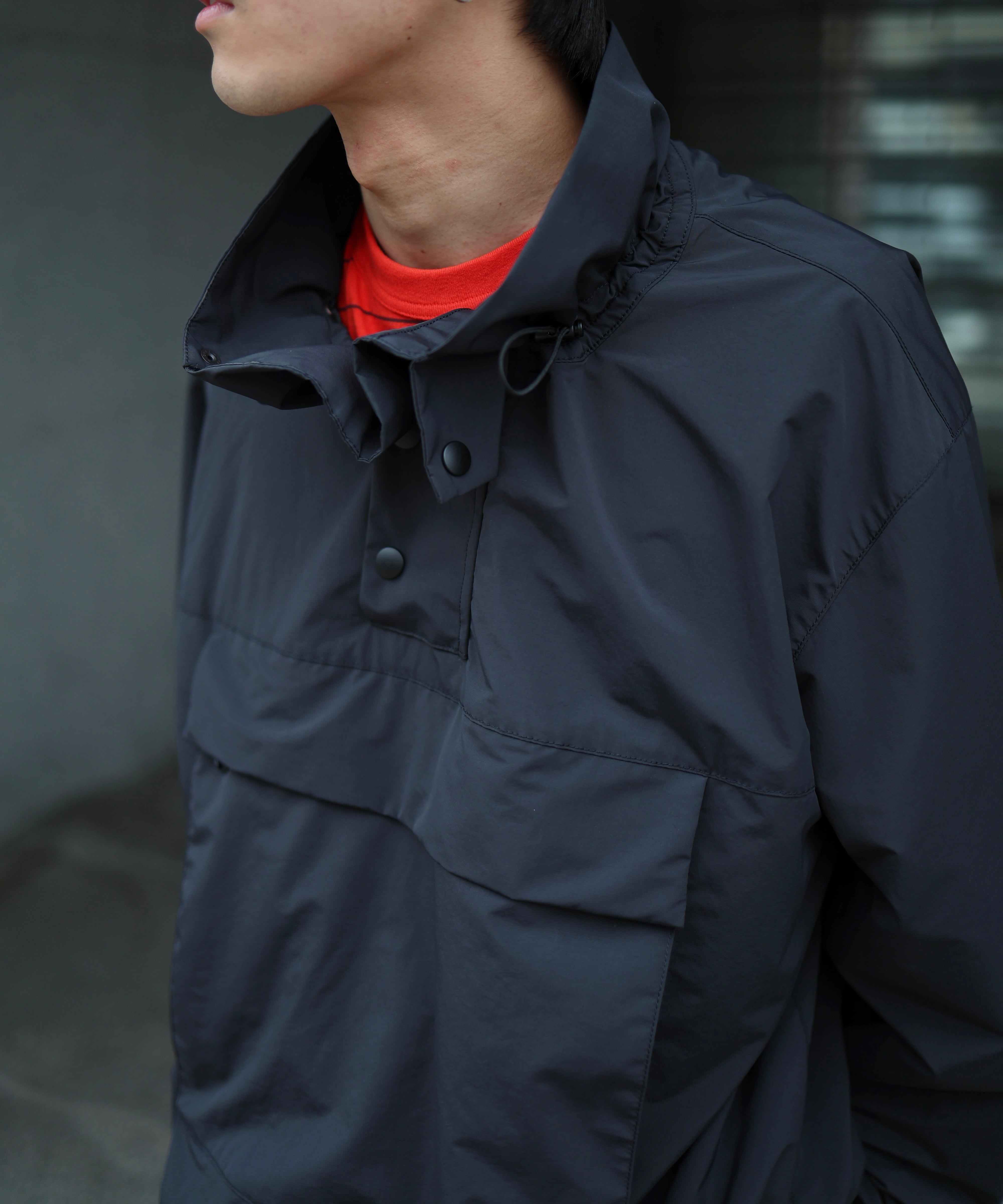 UNUSED / US2539 PULLOVER NYLON JACKET (BLACK) | AfterSchool