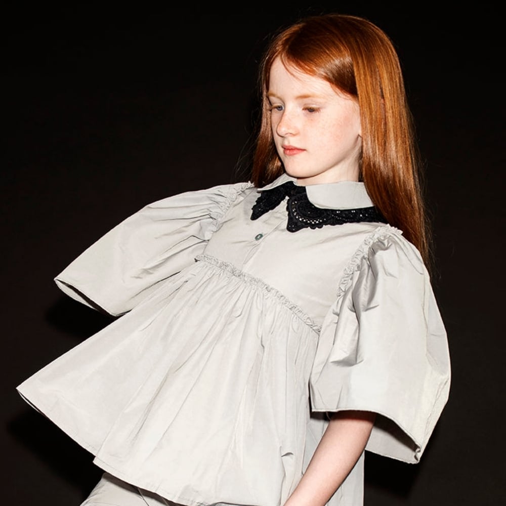 sold out» Christina Rohde Dress No.440 gray | 子供服 capucapu