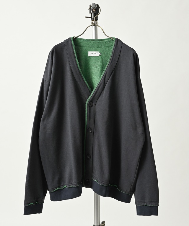 ATELANE Color-block cardigan (CHA) 26A-24020