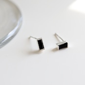 10/25(日)新作発売*【ミニサイズ】silver925 black cubic pierce