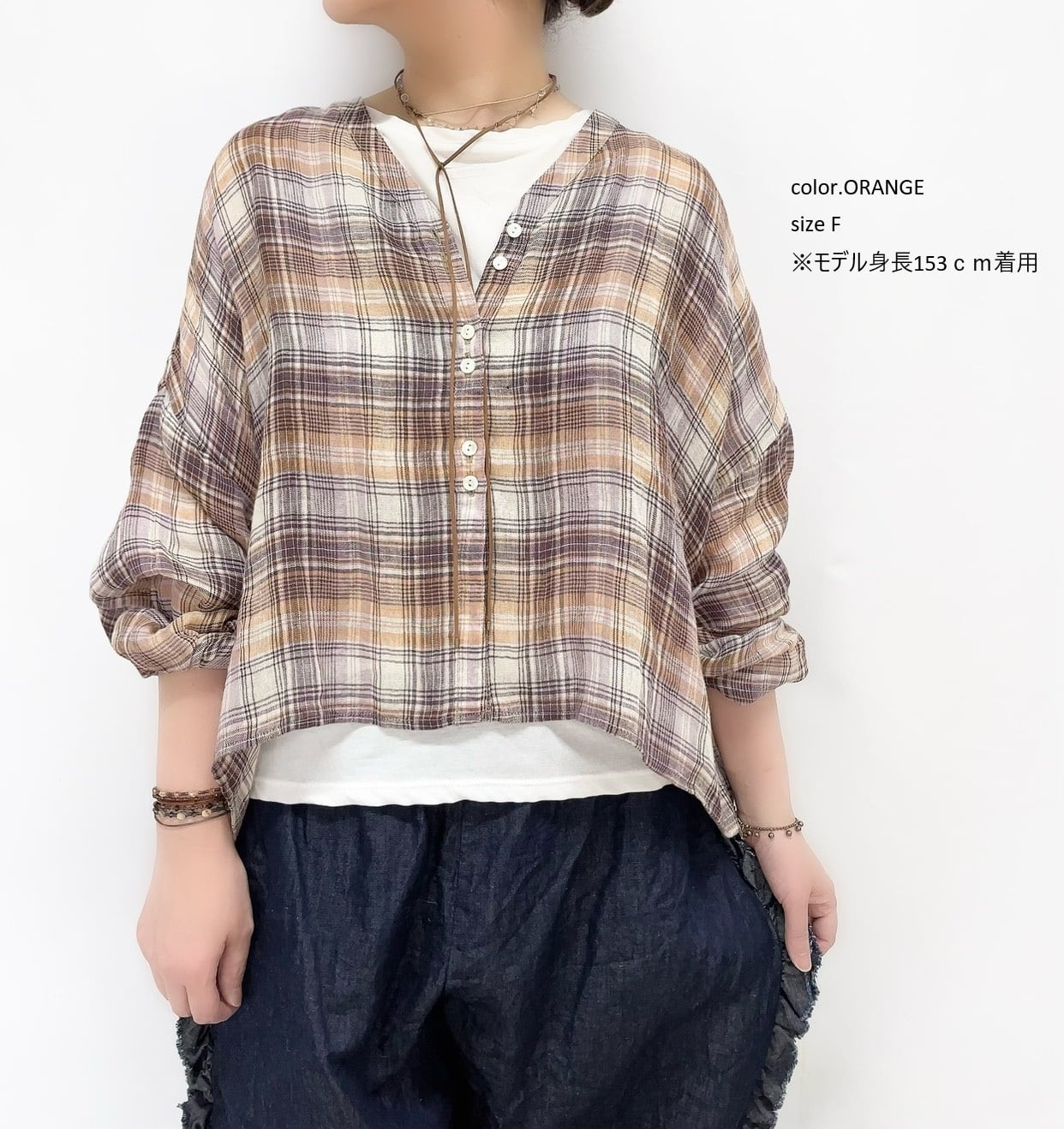 LABORATORY】マドラスチェックブラウス / LA473 | syozikiya online shop