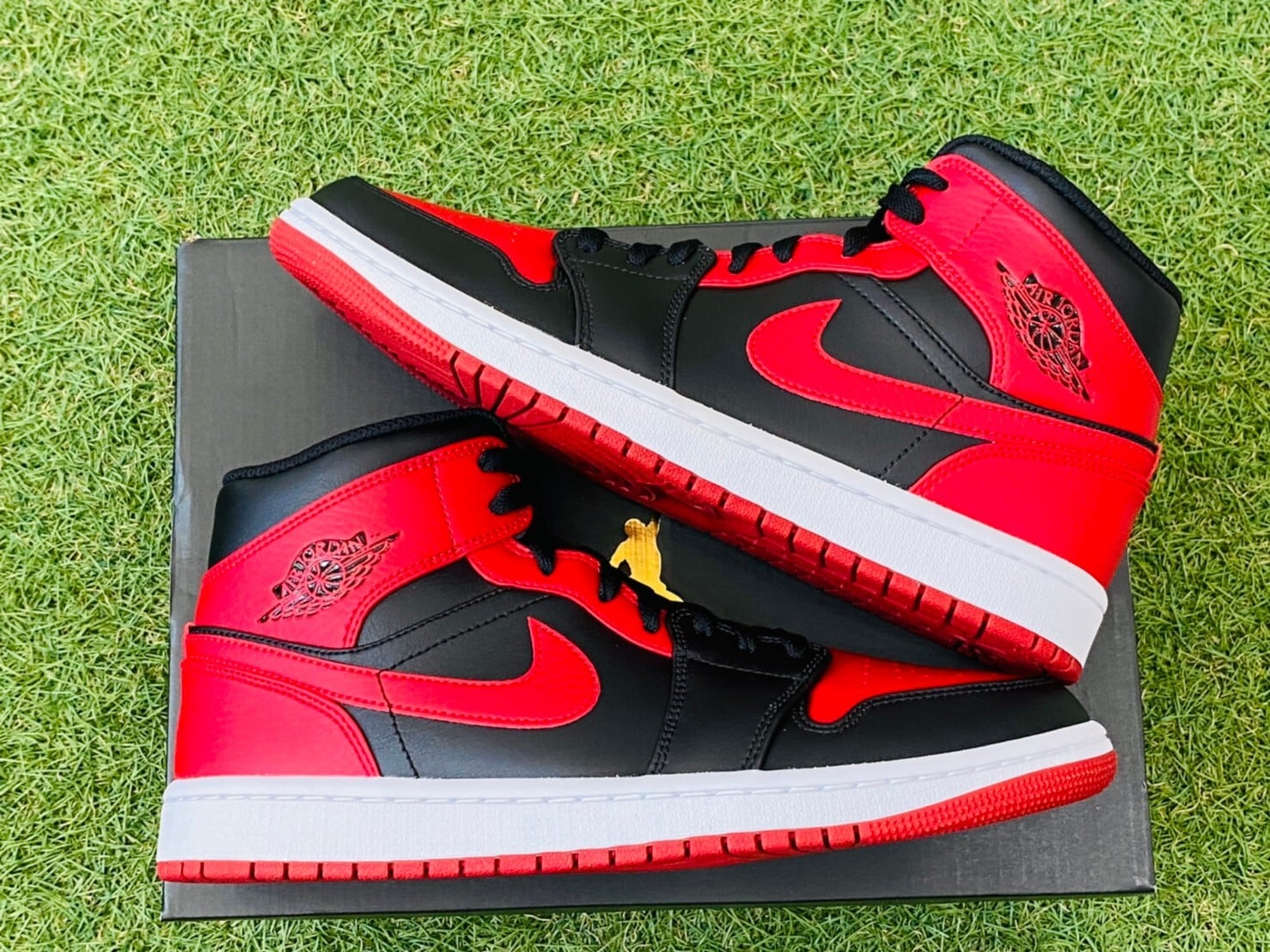 NIKE AIR JORDAN 1 MID BRED 554724-074 26.5cm 100KD4586 | BRAND 