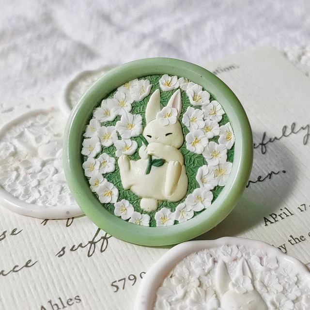 【SELECT】Wax Seal Stamp│1点のみ入荷_Clover rabbit