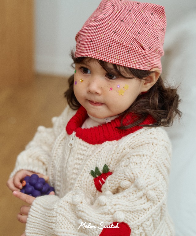 〚予約〛Melon Love Knit Zip Up <kids>