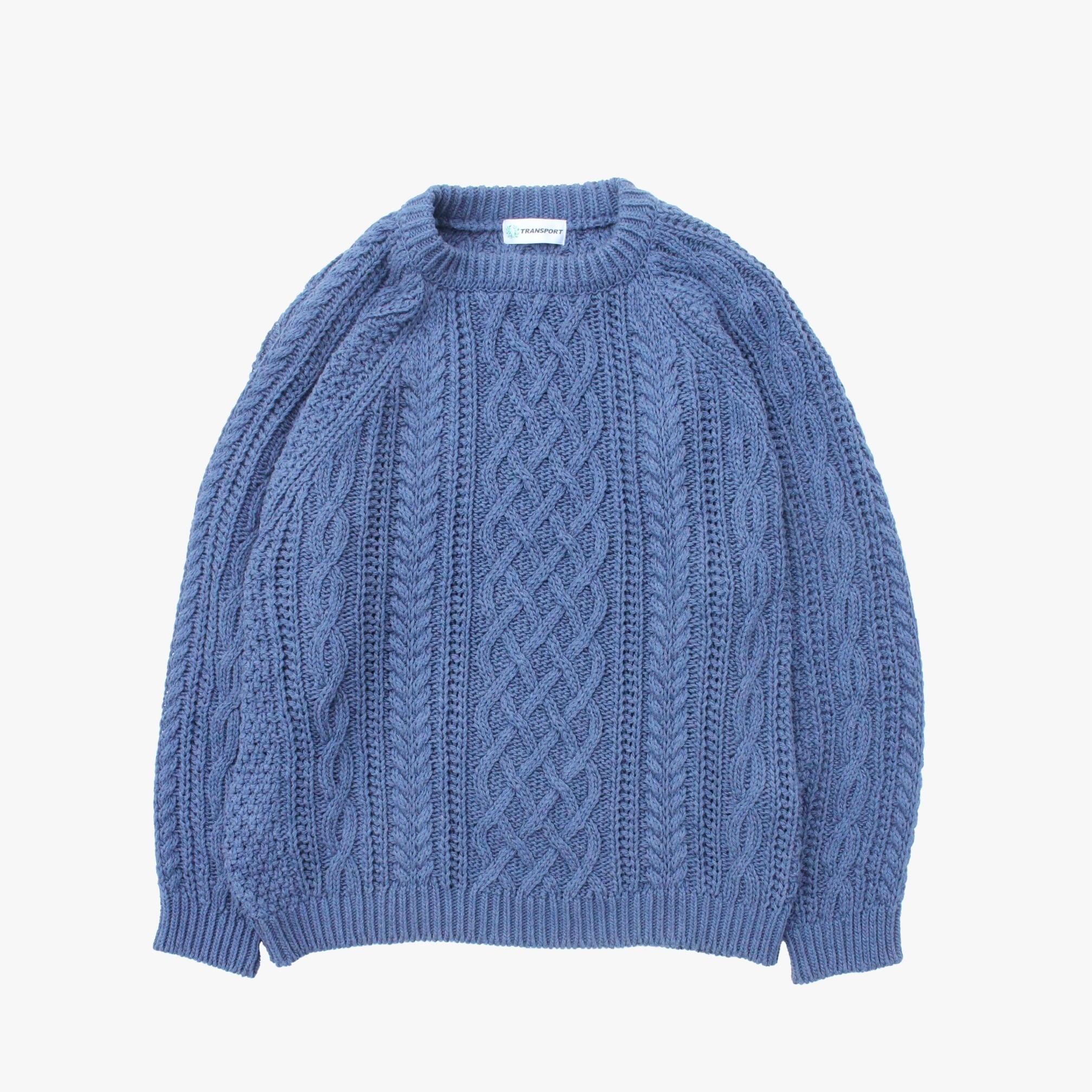 TRANSPORT フィッシャーマンニットL トランスポート フラグメント TRANSPORT FISHERMAN KNIT BLACK | EACHTIME. / EZ DO MARKET