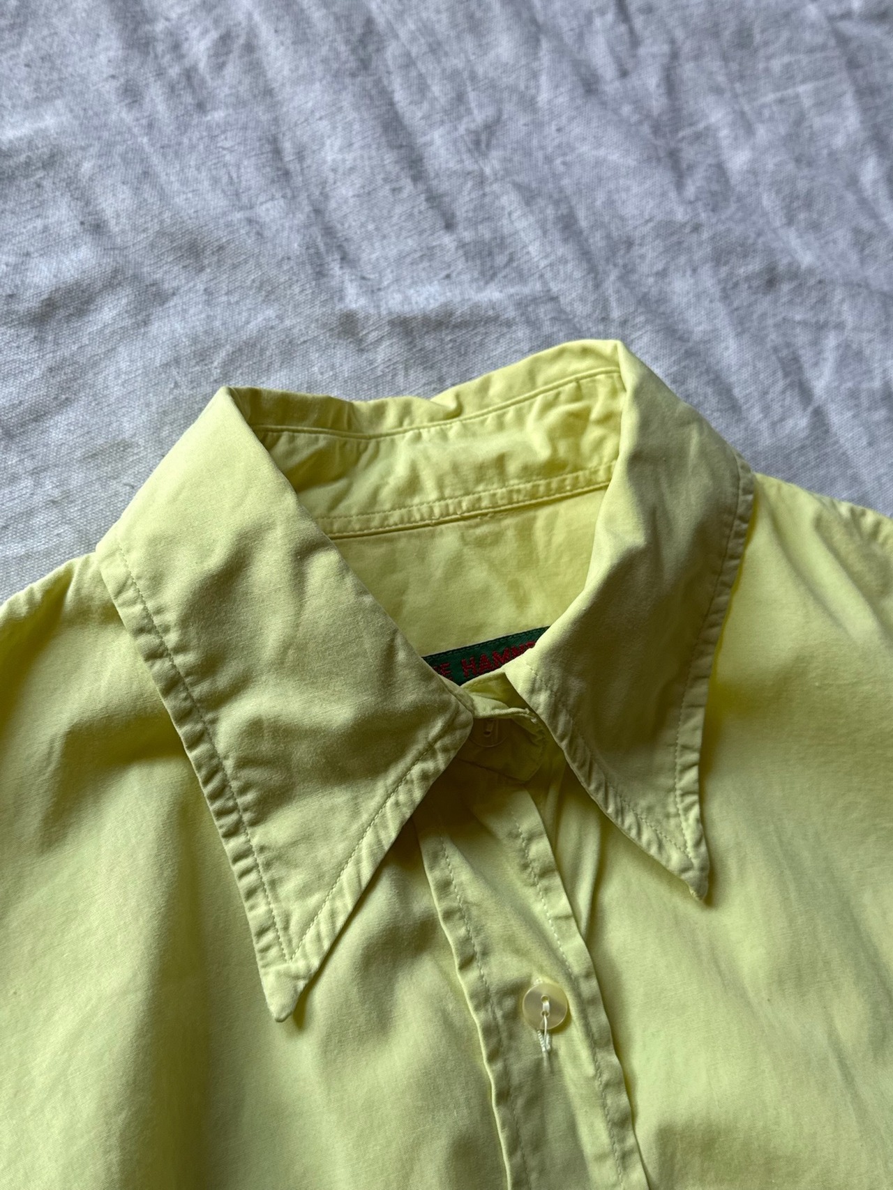 "KATHARINE HAMNETT" S/S Lime Yellow Shirt