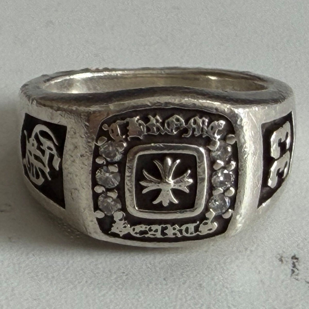 90～00s GOODENOUGH/College ring/16号相当/GE刻印/カレッジリング