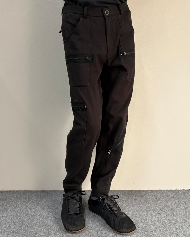 【2005/AW number (n)ine】zip detail flight cargo pants