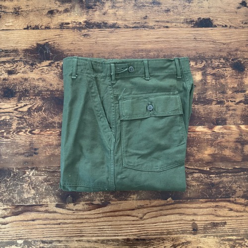 1961y U.S. Army “OG-107” Cotton Sateen Utility Trousers/ Medium