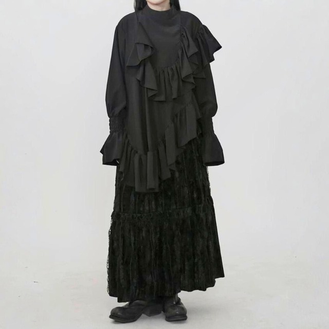 Ruffle layered blouse C1439