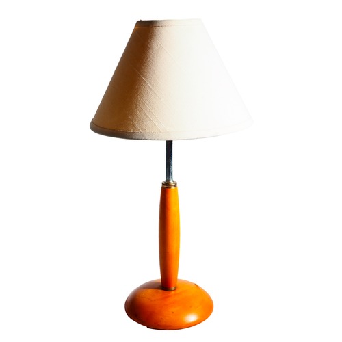 2002 Shade lamp with a wooden base