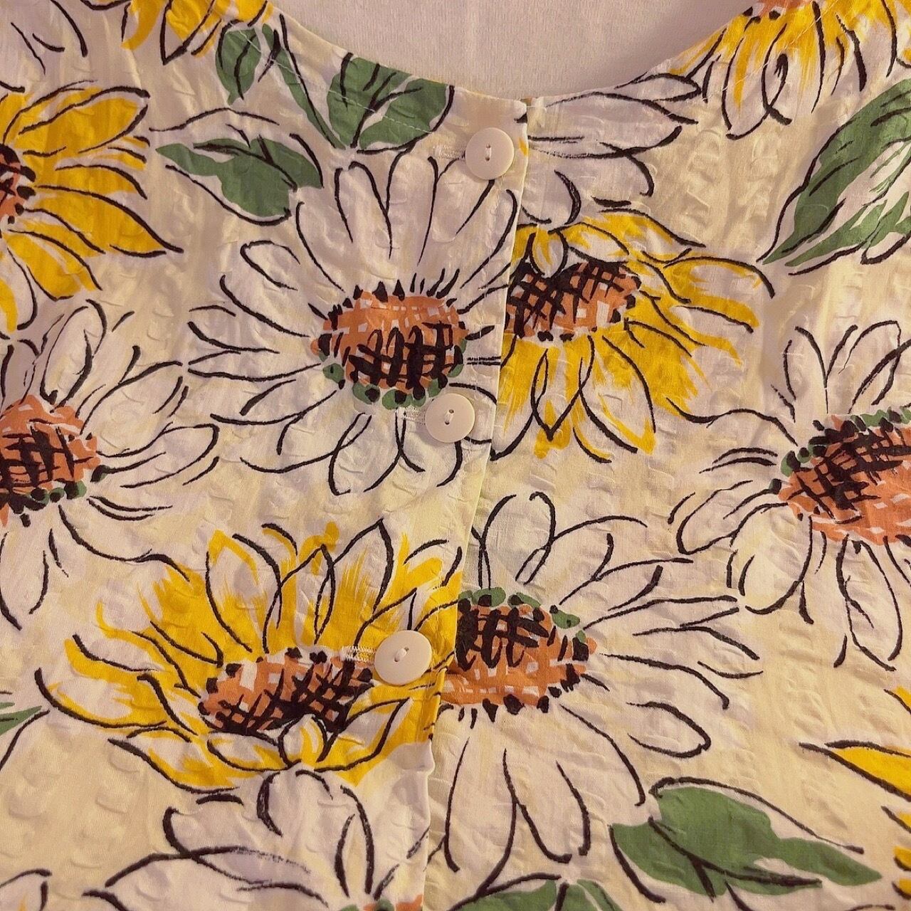 sunflower white jumper skirt