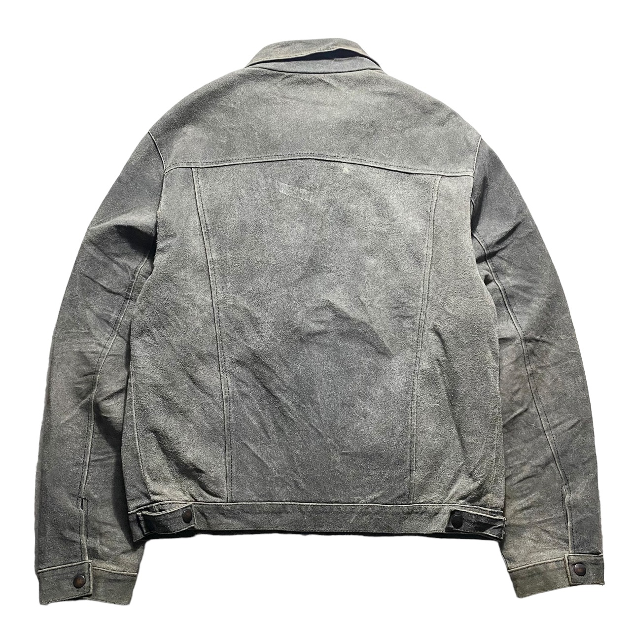 Made in Italy crack leather jacket