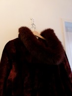 Big hoodie fur coat
