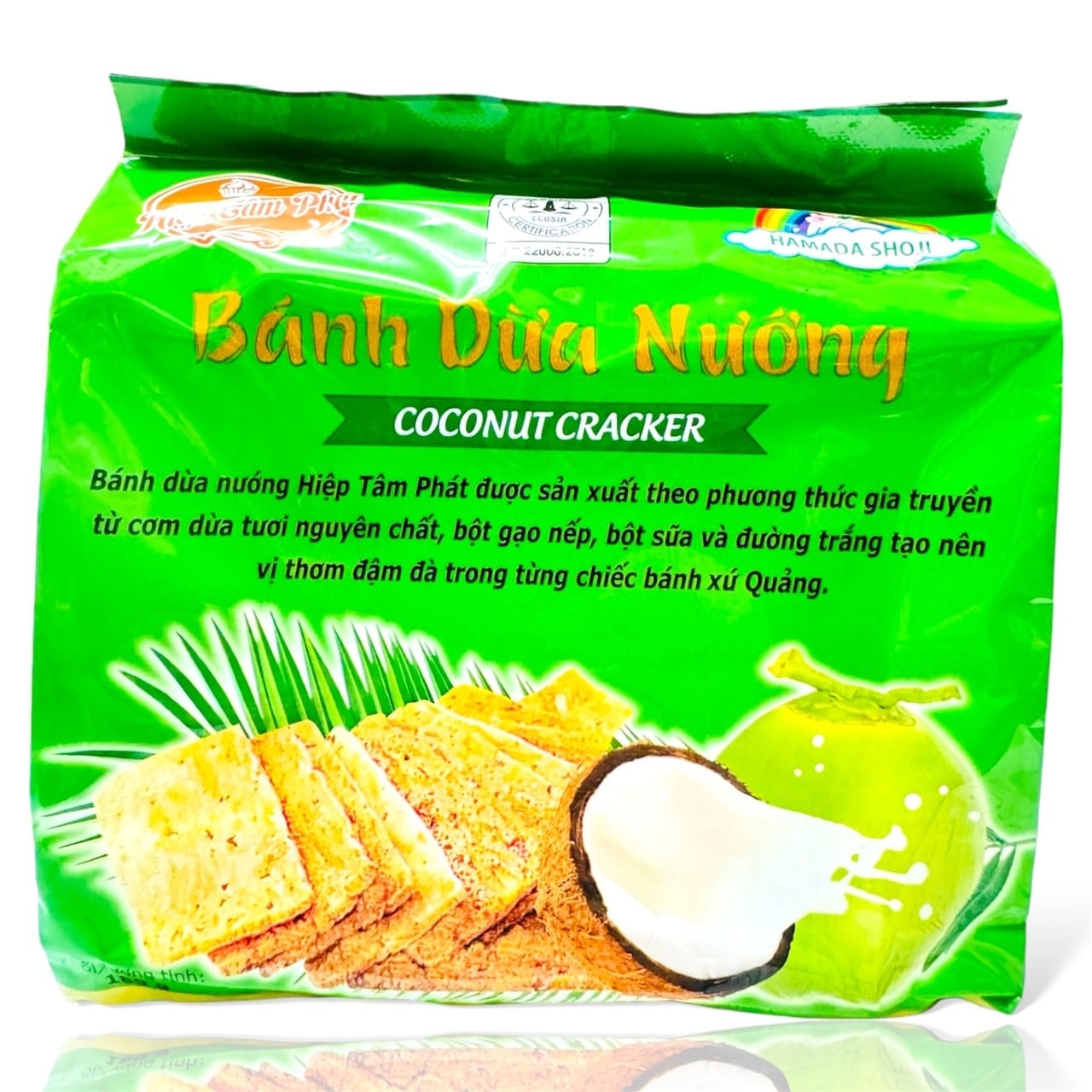 HTPココナッツクラッカー180g (1袋)・Coconut Cracker・Bánh Dừa
