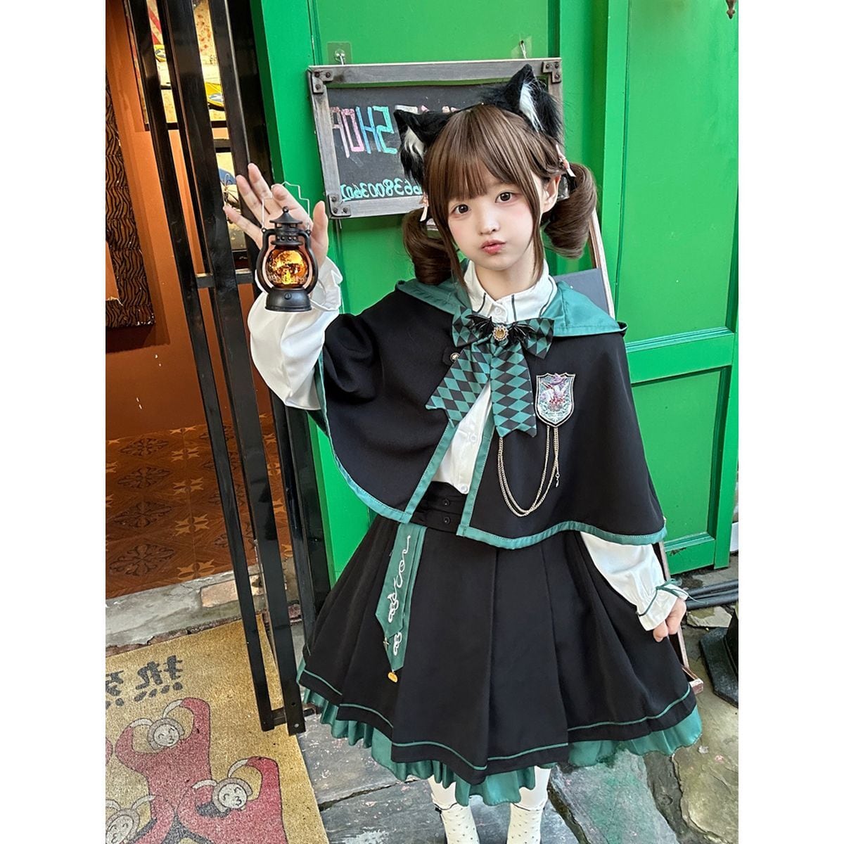 魔法学園制服ケープ付きセットセットアップ | Maiden's Rêve