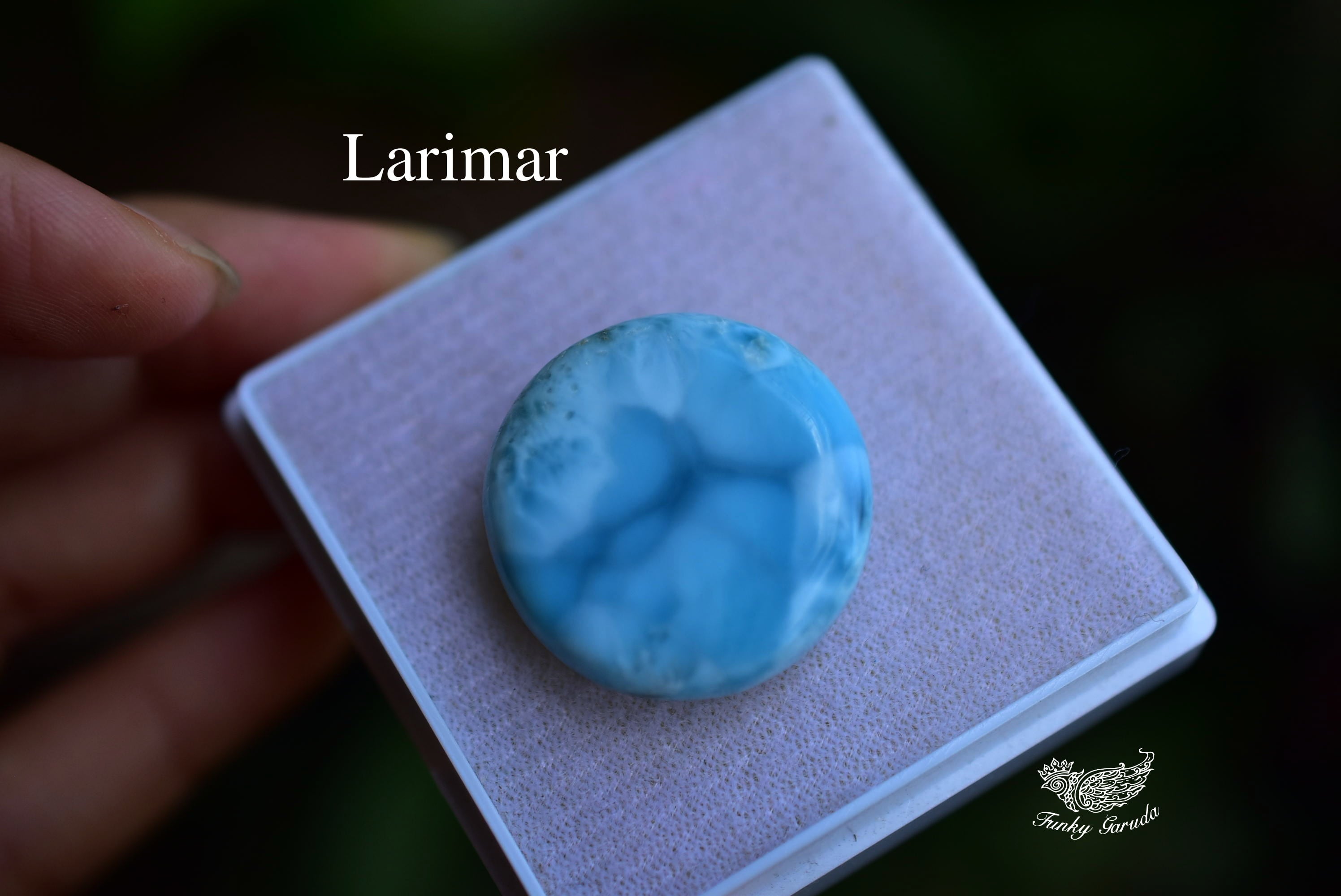 ラリマースカル ブルーシャトヤンシー☆まんまる☆ラリマー s362 | Funky garuda Stone