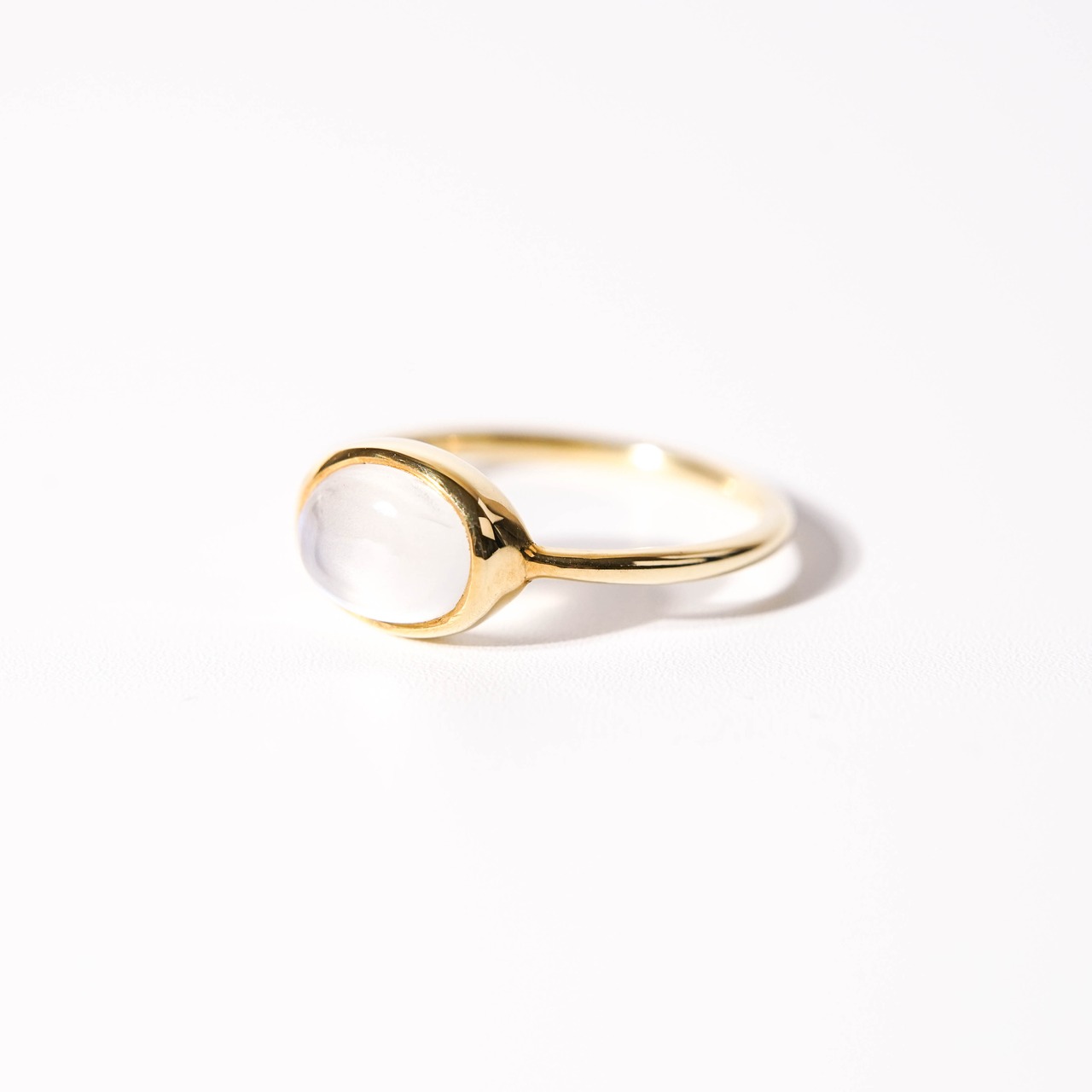【12号】ムーンストーン リング（プチ）