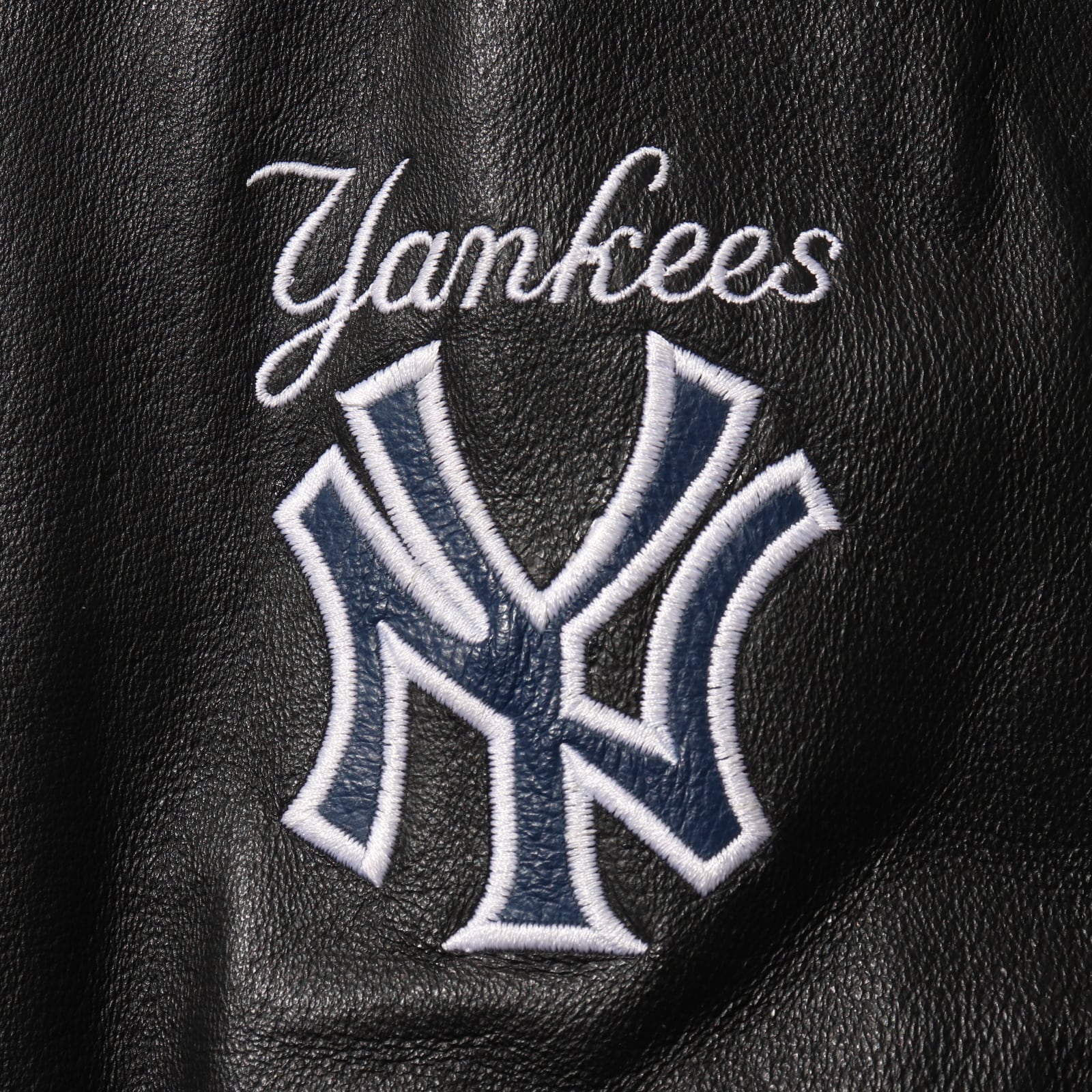 Yankees レザージャケット XXL ヤンキース 本革 MLB 刺繍+