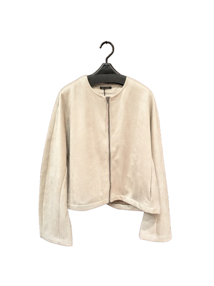 12-0135 ドルマン ノーカラーブルゾン /2色