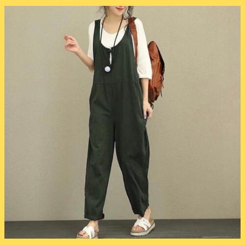オーバーオール/グリーン