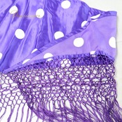 フラメンコ 衣装 シージョ ピキージョ 小物 パープル系 紫 水玉 模様 トライアングル フレコ ダンス 三角形 発表会 イベント コスチューム ダンス衣装 フラメンコ小物 舞台衣装 踊り レッスン用 イベント衣装 おしゃれ 可愛い カラフル エレガント