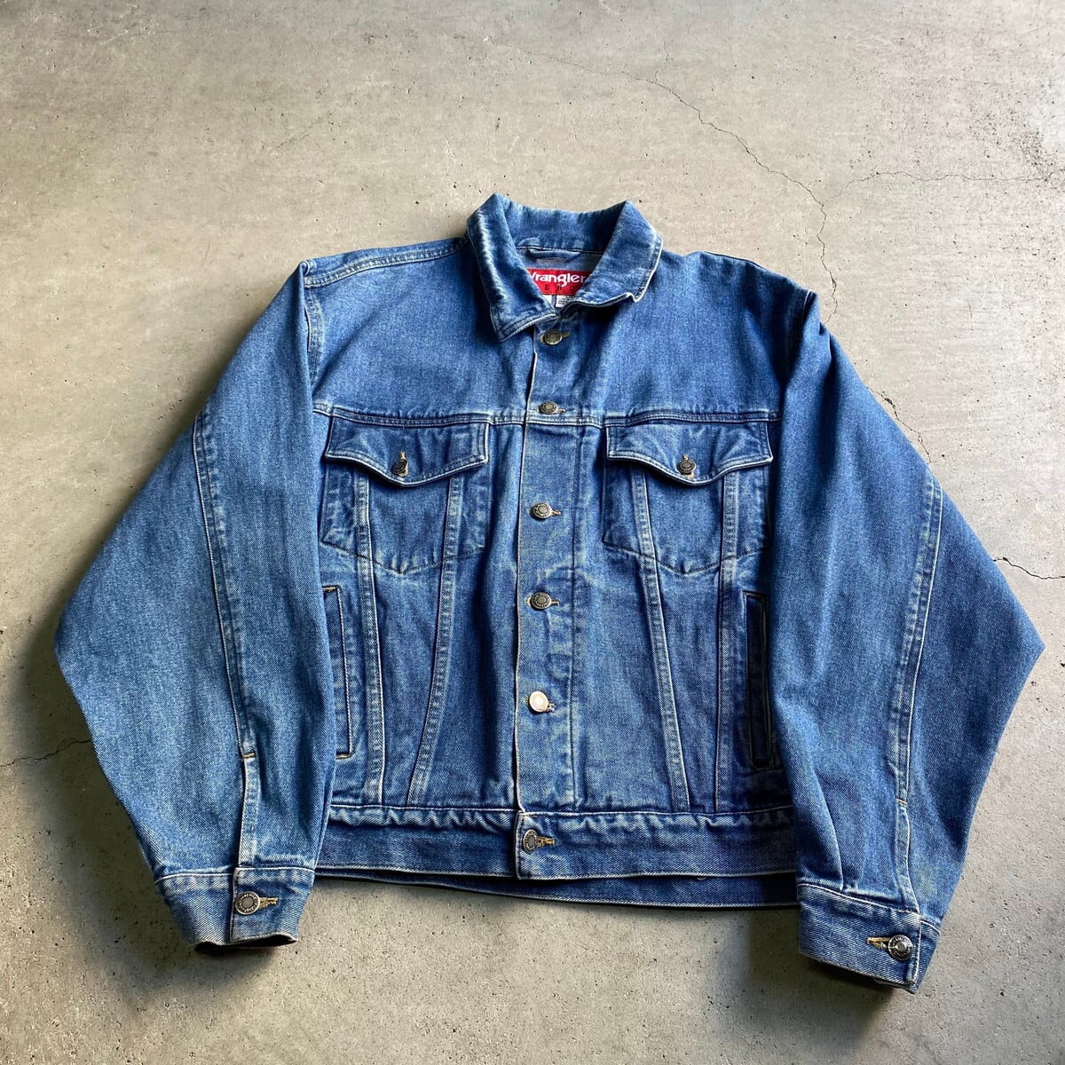 Wrangler ラングラー HERO デニムジャケット Gジャン メンズL 古着 