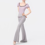 フォールドオーバー ニットパンツ 6色展開 L1546