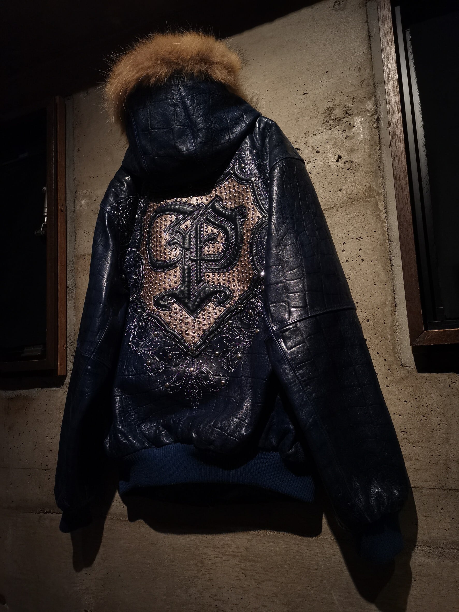 PELLE PELLE Embroidered Denim Y2K 刺繍デニム pellepelle 刺繍 