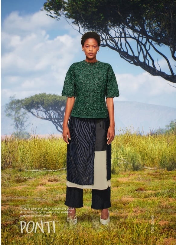 ひし型 PONTI ZEBRA JACQUARD LAYERED SKIRT - 通販 - www
