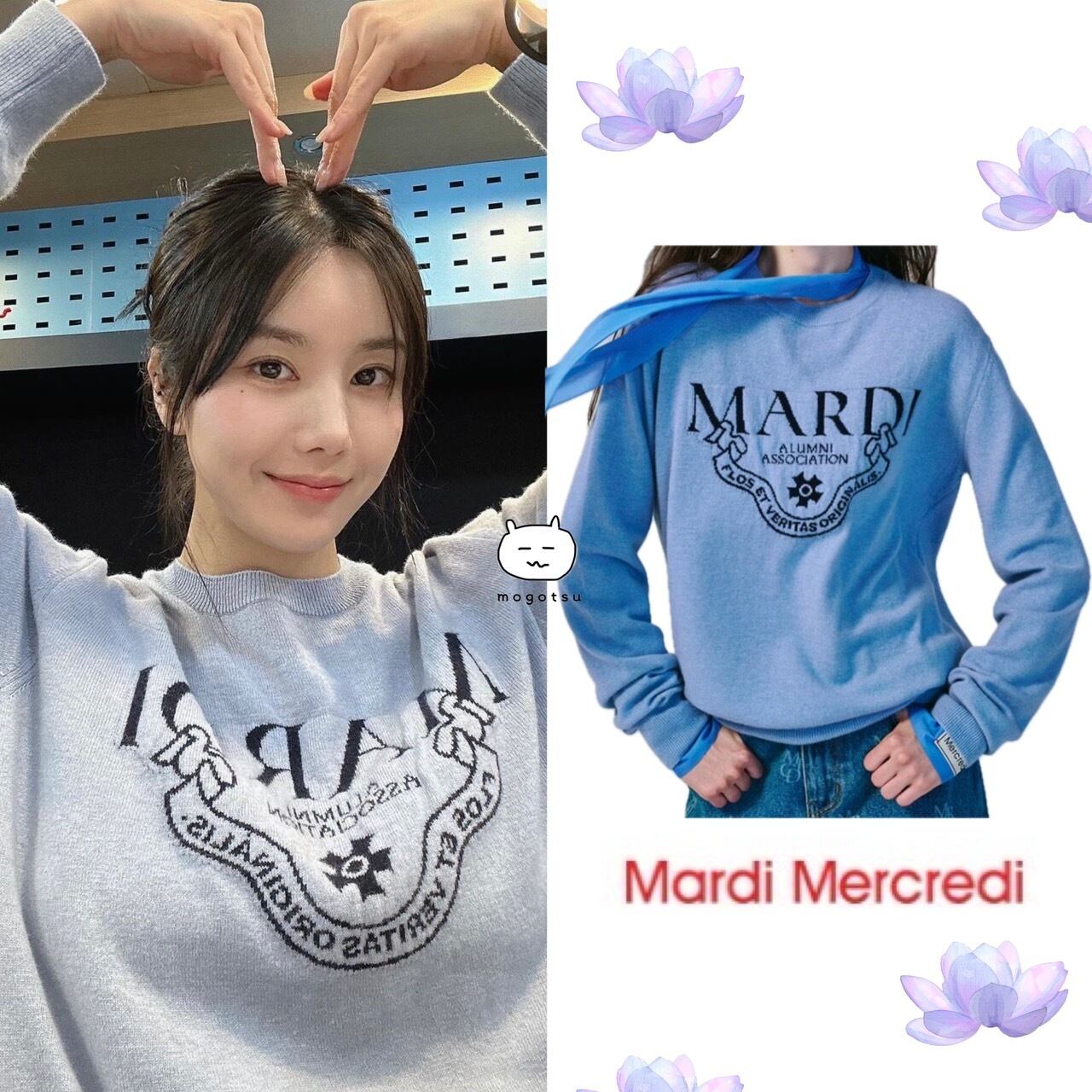 ☆IZ*ONE クォンウンビ 着用！！【Mardi Mercredi】CASHMERE CREW NECK