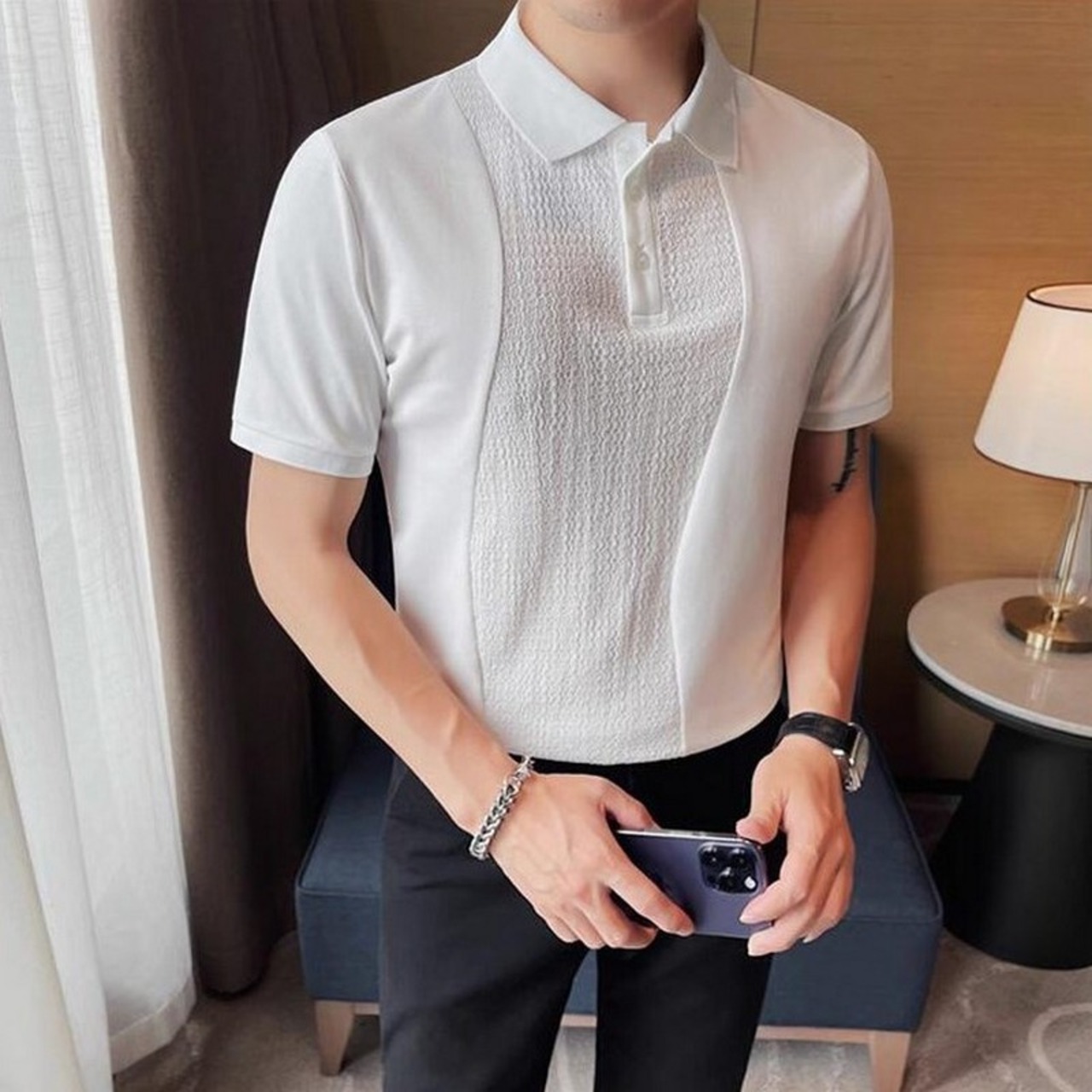 splice polo shirt tops 00261