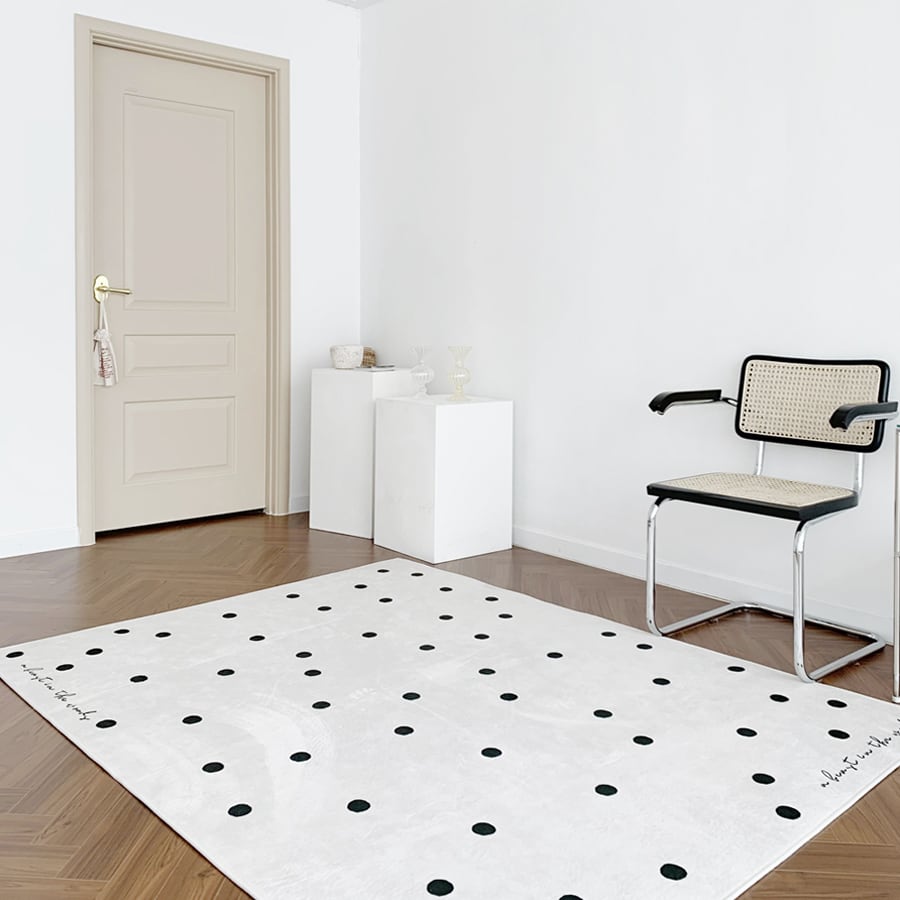 french modarn dot rug 150*200 / フレンチ モダン ドット ラグ