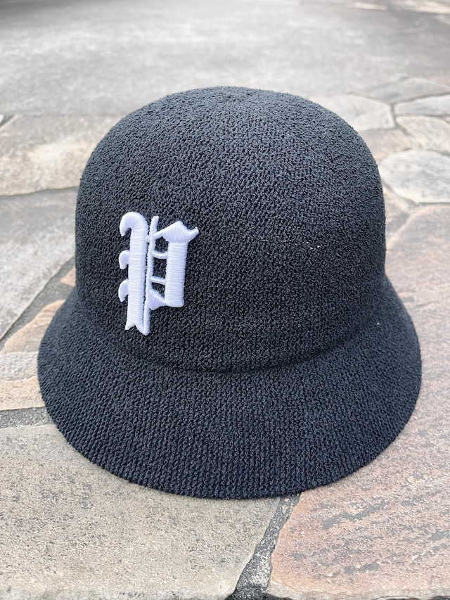 Old P Logo Bermuda Hat 　【BLK✖︎WHT】